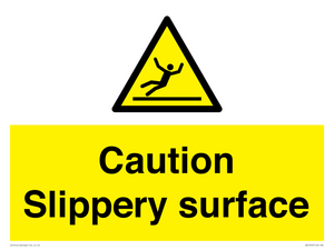 WV5503: Caution Slippery surface
