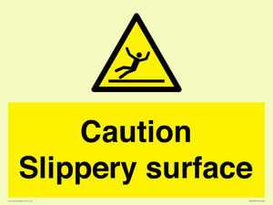 WV5503: Caution Slippery surface