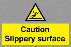 WV5503: Caution Slippery surface