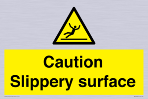 WV5503: Caution Slippery surface
