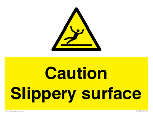 WV5503: Caution Slippery surface