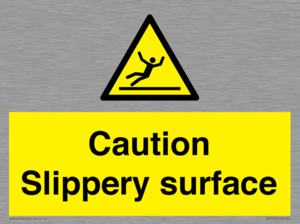 WV5503: Caution Slippery surface