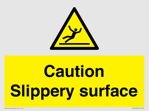 WV5503: Caution Slippery surface