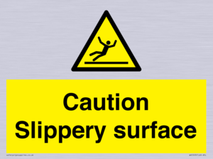 WV5503: Caution Slippery surface