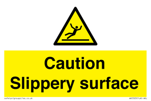 WV5503: Caution Slippery surface