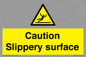 WV5503: Caution Slippery surface
