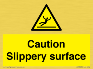 WV5503: Caution Slippery surface