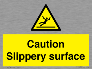 WV5503: Caution Slippery surface