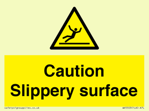 WV5503: Caution Slippery surface