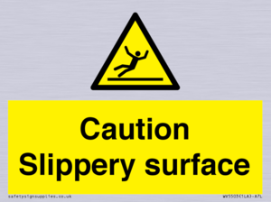 WV5503: Caution Slippery surface