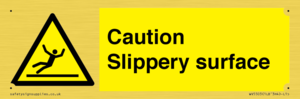 WV5503: Caution Slippery surface