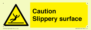 WV5503: Caution Slippery surface