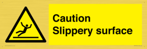 WV5503: Caution Slippery surface