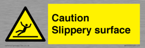 WV5503: Caution Slippery surface