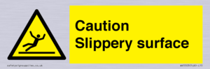 WV5503: Caution Slippery surface
