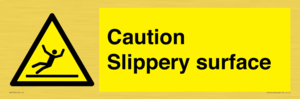WV5503: Caution Slippery surface