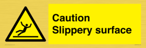 WV5503: Caution Slippery surface