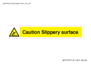 WV5503: Caution Slippery surface