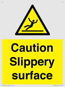 WV5503: Caution Slippery surface