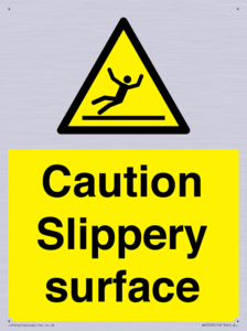 WV5503: Caution Slippery surface
