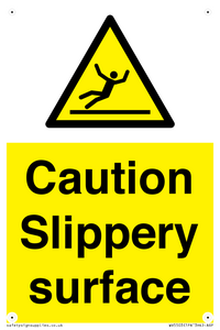 WV5503: Caution Slippery surface