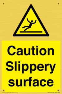 WV5503: Caution Slippery surface