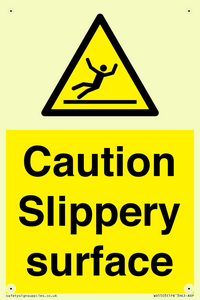 WV5503: Caution Slippery surface