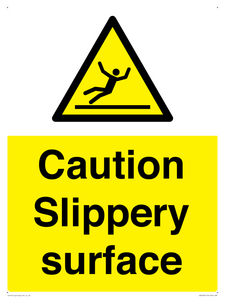 WV5503: Caution Slippery surface