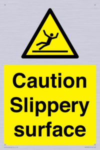 WV5503: Caution Slippery surface