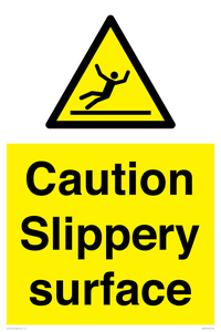 WV5503: Caution Slippery surface