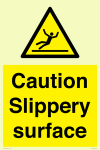 WV5503: Caution Slippery surface