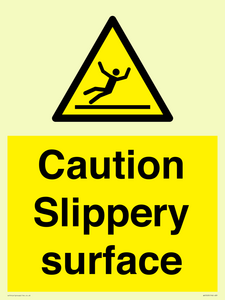 WV5503: Caution Slippery surface