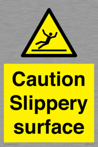 WV5503: Caution Slippery surface