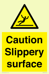 WV5503: Caution Slippery surface