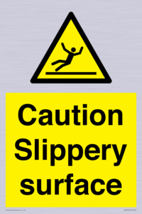 WV5503: Caution Slippery surface