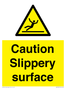 WV5503: Caution Slippery surface