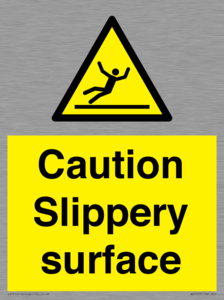 WV5503: Caution Slippery surface