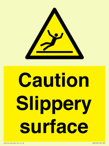 WV5503: Caution Slippery surface