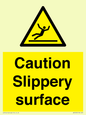 WV5503: Caution Slippery surface
