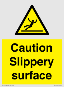 WV5503: Caution Slippery surface