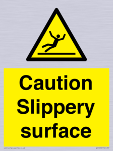 WV5503: Caution Slippery surface
