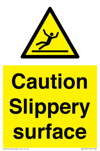 WV5503: Caution Slippery surface