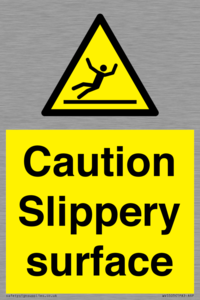 WV5503: Caution Slippery surface