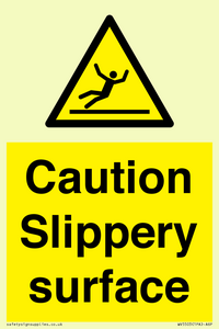 WV5503: Caution Slippery surface