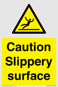 WV5503: Caution Slippery surface