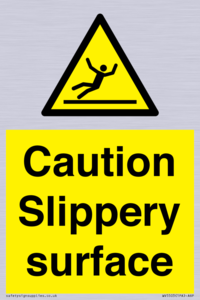 WV5503: Caution Slippery surface