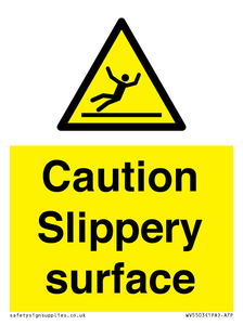WV5503: Caution Slippery surface