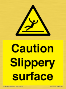 WV5503: Caution Slippery surface