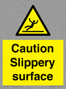 WV5503: Caution Slippery surface