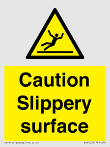 WV5503: Caution Slippery surface